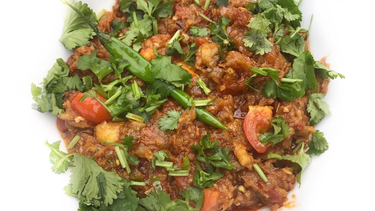 Aubergine Curry Baingan ka Bharta Recipe in English - YouTube