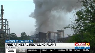 Fire at Phenix City recycling plant