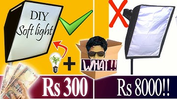 How To Make An Easy SOFTBOX LIGHT at HOME | With a STAND || For #Studio #YouTube #Videos #Photos