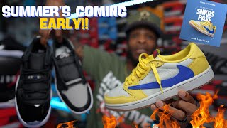 SUMMER STARTS NOW! JORDAN 1 LOW TRAVIS SCOTT CANARY YELLOW POSSIBLE EARLY DROP & UPCOMING RELEASES!