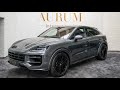 THE NEW 2024 PORSCHE CAYENNE COUPE QUARZITGRAU / BROMBEER AURUM International [4K]