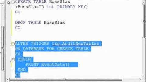 SQL2008DevVol4 Lab3 3   DDLTriggersGoodVideo