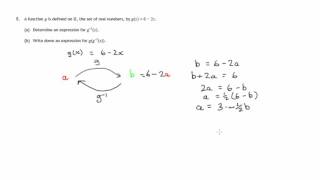 Q5 Paper 1 SQA 2015 CfE Higher Mathematics Exam.