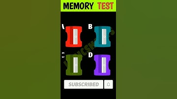 Test Your Memory | Memory Test | #shorts #shortsvideo #viral #youtubeshorts #ytshorts #shortsviral