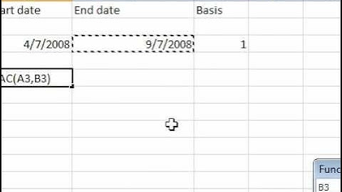 How to use the YEARFRAC formula