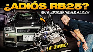 Proyecto SKYLINE R34 Conversión a TRANSMISIÓN MANUAL ¿Problemas con El RB25DET y la TRANSMISIÓN?