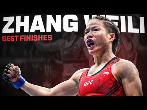 Thats It!   Zhang Weilis Best Finishes  UFC 300