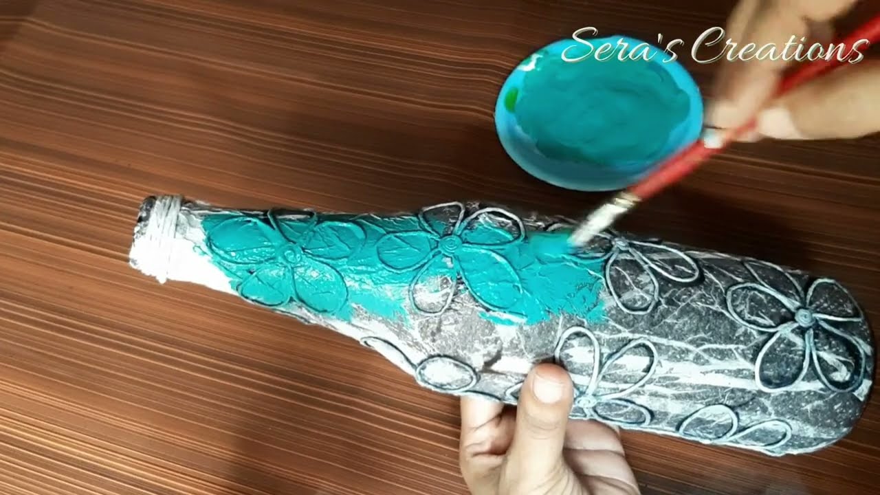 No clay bottle art simple bottle art for beginners antique bottle