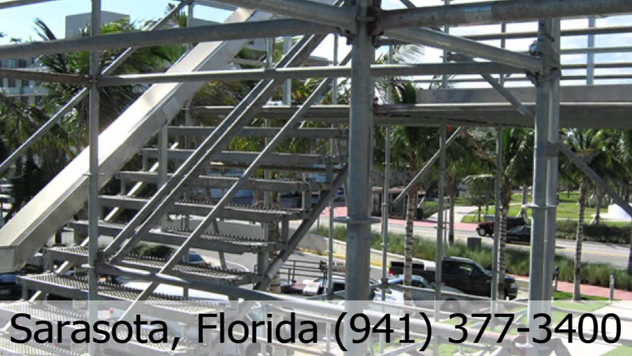 large sheet metal construction with metal fabricated stairs and sheet metal construction