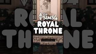 Building a Royal Throne Room in My Gothic Castle 👑 | Sims 4 Build #shorts