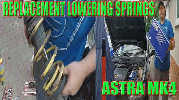 Vauxhall Astra G MK4 Lowering Springs Replacement