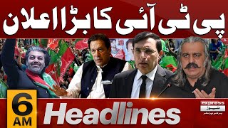 PTI Master Stroke | News Headlines 6 AM | Latest News | Pakistan News