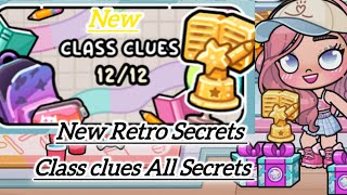 Details Class Clues  All Secrets 12/12 New Update Avatar world Retro Secrets #pazu #avatarworldupdate  Guide
