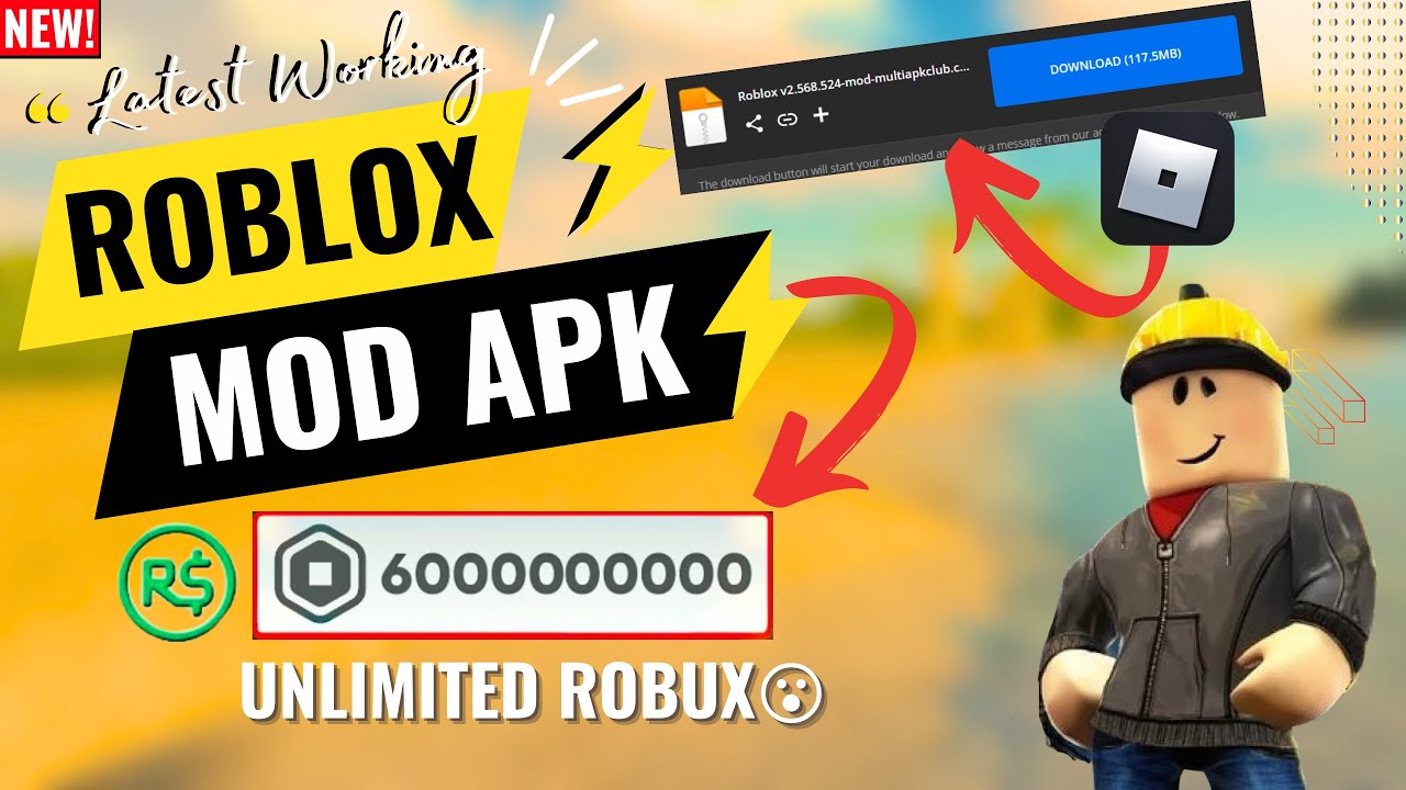 Roblox Mod Apk 2.586.0 Gameplay 2023 VIP Unlimited 🤑 & Robux 100