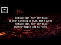 Russ - AINT GOIN BACK (lyrics)