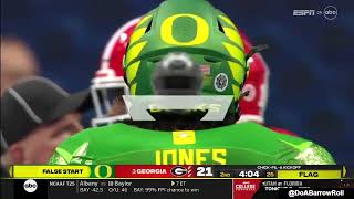 Oregon OL/Offense vs Georgia Defense (2022)