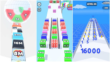 2048 Battle: Jelly Run vs Jelly Tube Run vs Number Master | 16g vs 268B vs 21K Race