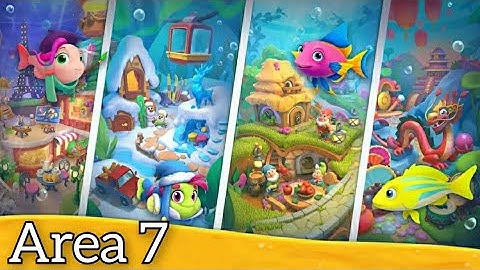 Aqua Match - 3 Puzzle Gameplay Walkthrough Area 7 (Android) #gamingvideos