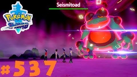 Pokemon Sword Shiny Dynamax Seismitoad Raid & Catch