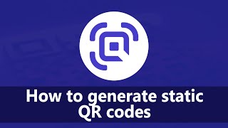 How to generate static QR codes
