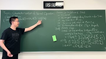 Linear Algebra 3: Characterization of normal operators