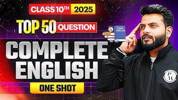 TOP 50 Question || Complete ENGLISH 🔥 || Class 10th BOARDS⚡️