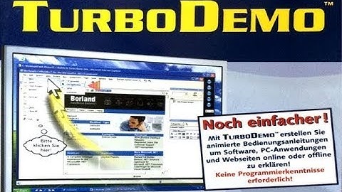 Animierte Bedienungsanleitung mit TurboDemo in Minuten