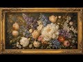 Lavender Mist Delphinium Romance Floral Frame | 1 Hour 4K OLED TV Art | No Sound