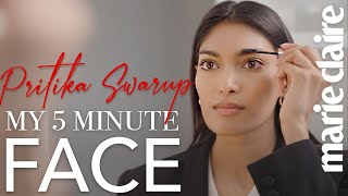 Skincare Tips and Makeup Prep with Model Pritika Swarup | My Five Minute Face