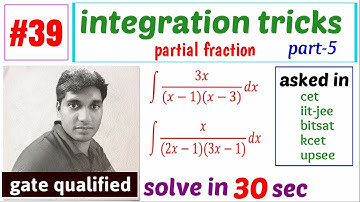shortcut trick for integration by partial fraction | calculus tricks | integration shortcut method