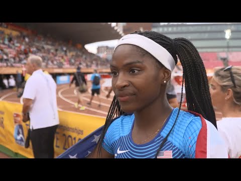 IAAF World U20 Tampere - Twanisha Terry USA 100 Metres Silver