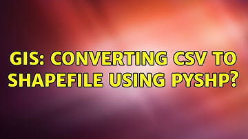 GIS: Converting CSV to Shapefile using pyshp? (2 Solutions!!)