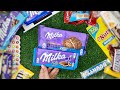Satisfying ASMR Unboxing Milka Sensations Oreo Cookie Chips Ahoy Chocolate 