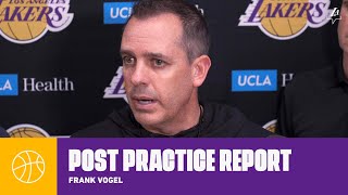 Frank Vogel updates Rondo's status, and discusses Kuz's impact upon return | Lakers Practice Report