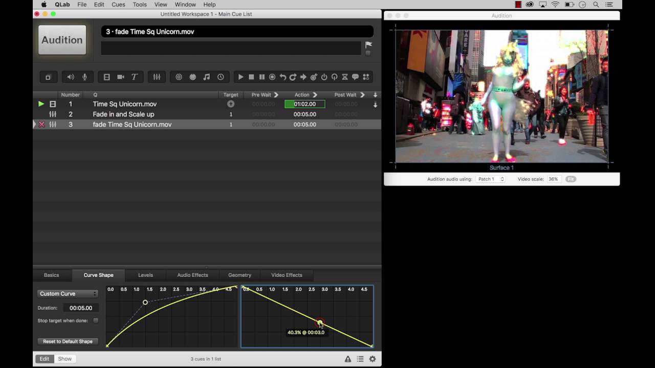 How to fade in qlab - buttondro