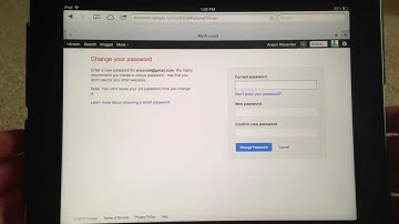 Change Your Gmail / Google Password on an iPhone or iPad