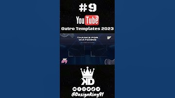 YouTube Outro Templates 9 For YouTube Channels 2023 No Text+ No Copyright + Free Download