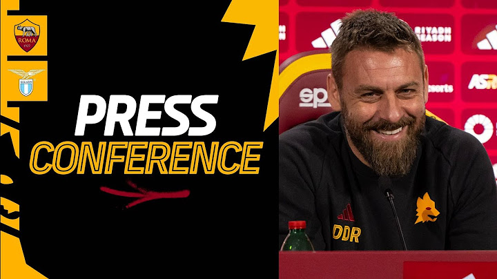 🟨 LIVE 🟥 La conferenza stampa di Daniele De Rossi alla vigilia di Roma-Lazio