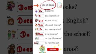 Fun Grammar Game | Learn When to Use Do or Does ✨#englishgrammar Profile