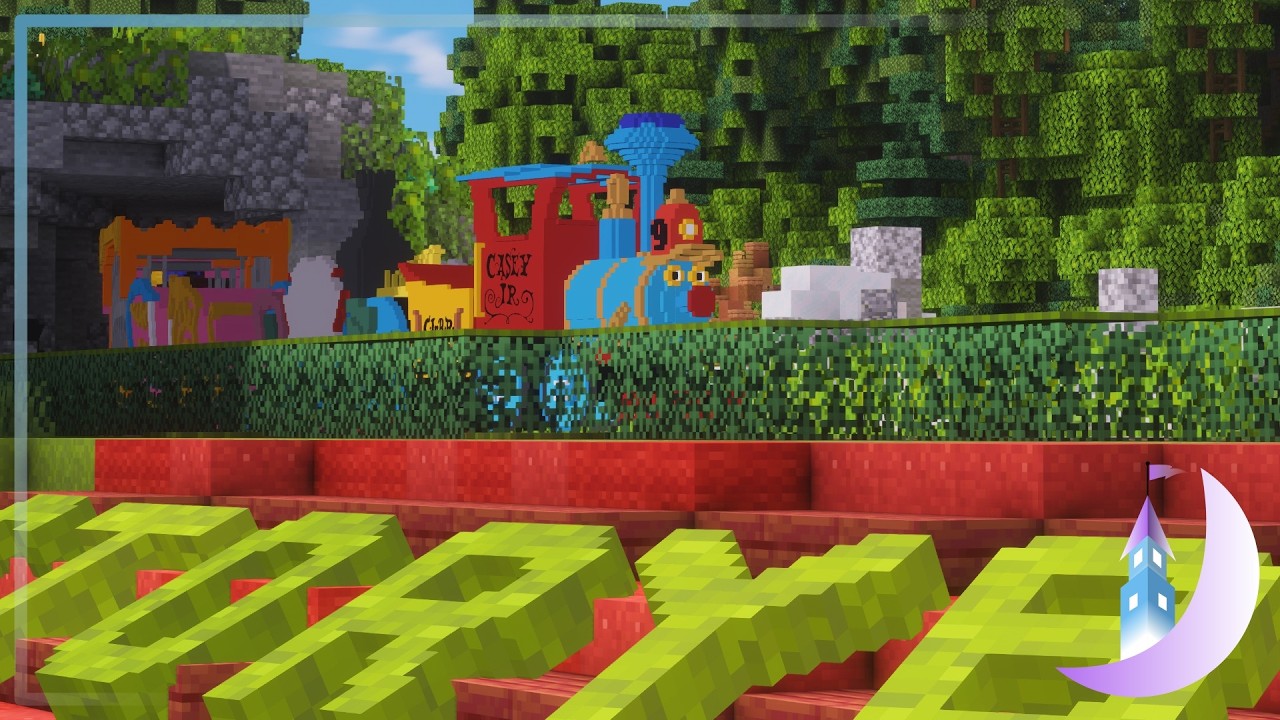 [4K] Casey Jr  Circus Train ~ Minecraft Ride POV