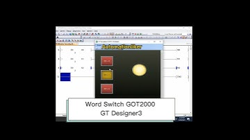 Word Switch Mitsubishi HMI GOT2000 GT Designer3  #hmi #mitsubishi #automation