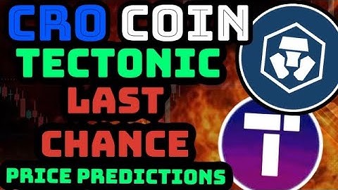 CRO Coin HUGE PUMP COMING! - LAST CHANCE for TECTONIC!