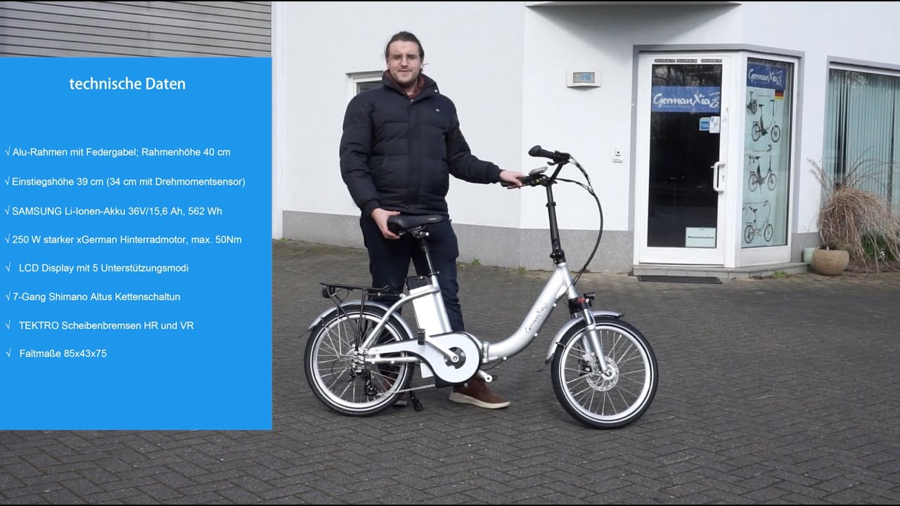 E-Bike Klapprad Mobilemaster TOURING CH 7G, 562 Wh - Konfigurator