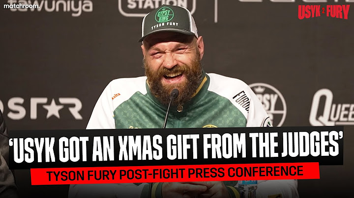 "I Won Both Fights Against Usyk!" - Tyson Fury Post-Fight Press Conference
