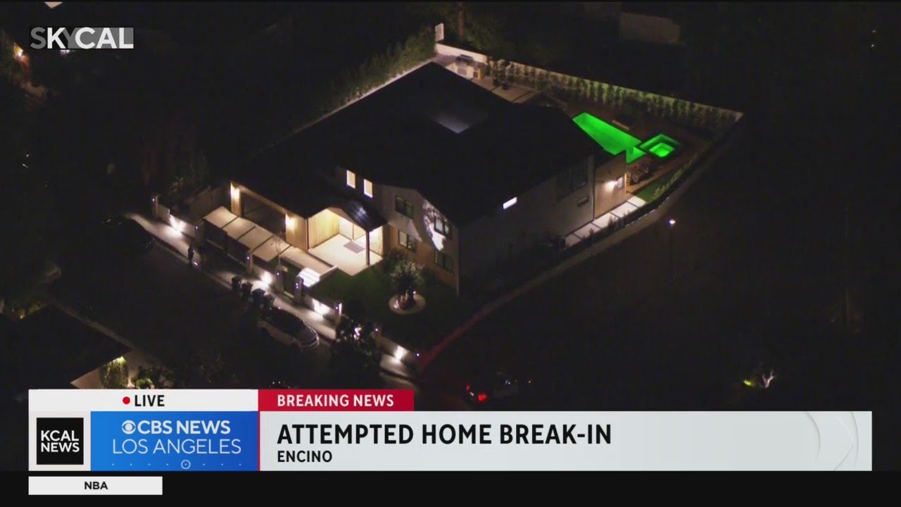 Police investigating attempted break-in in Encino - YouTube