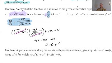 Solving Differential Equations pg 1, pt 1