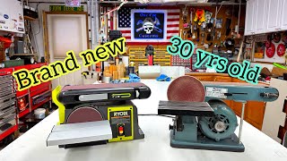 Is a 30 YEAR OLD BELT SANDER better than a new one? RYOBI vs RELIANT belt sander.