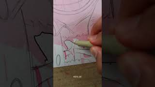 Drawing Luffy Gear 5✨Spill Art😳 #Shorts