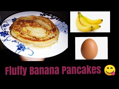 Banana Pancakes|Eggs Recipe/ Fluffy pancakes
