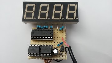 ATtiny85 | 7 segment display | Stopwatch